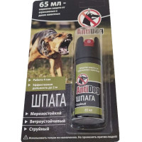 Перцовый (газовый) баллончик «AntiDog Шпага» 65 мл, струйный Перцовый (газовый) баллончик «AntiDog Шпага» 65 мл, струйный