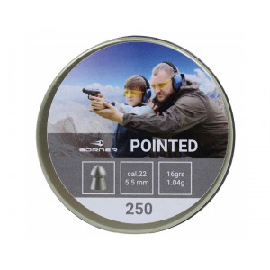 Пули Borner Pointed 5,5 мм, 1,04 грамм, 250 штук Пули Borner Pointed 5,5 мм, 1,04 грамм, 250 штук